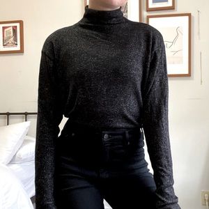 & Other Stories Speckled grey and black turtleneck